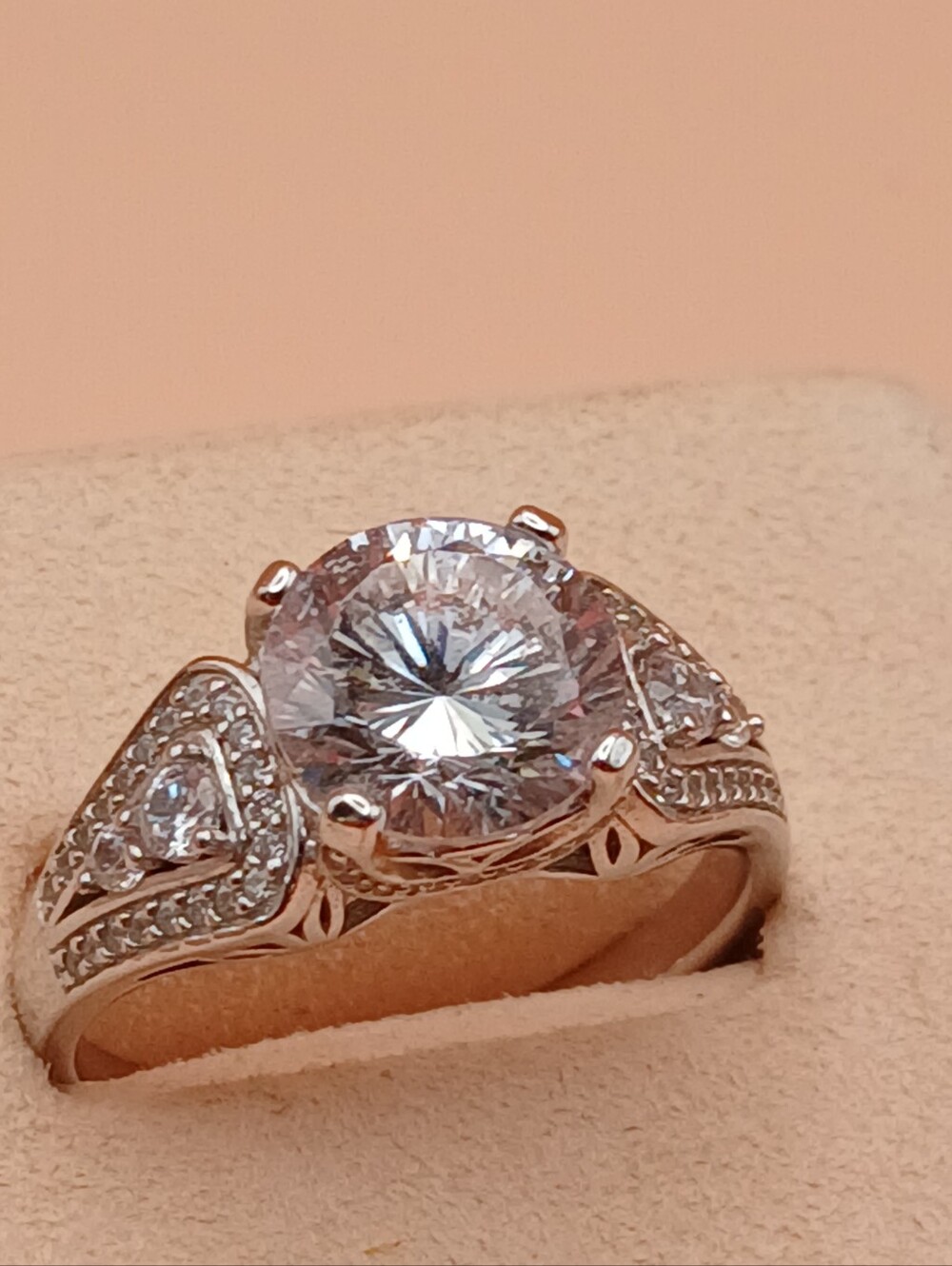 PAJ CZ 925 Classic Clear Stone Ring Size 11